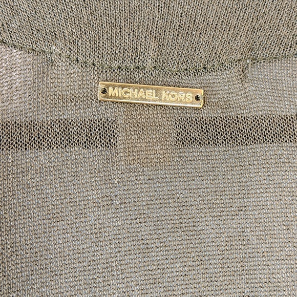 Michael Kors Open Cardigan Olive Green size S - Picture 3 of 5